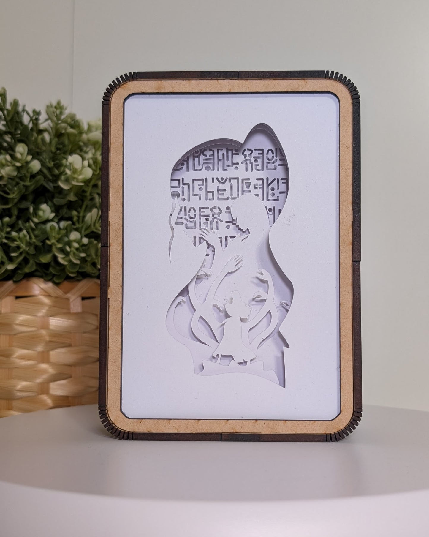 Robin’s Archaeologist’s Knowledge | LED Backlit Art - Handcrafted One Piece Shadow Box