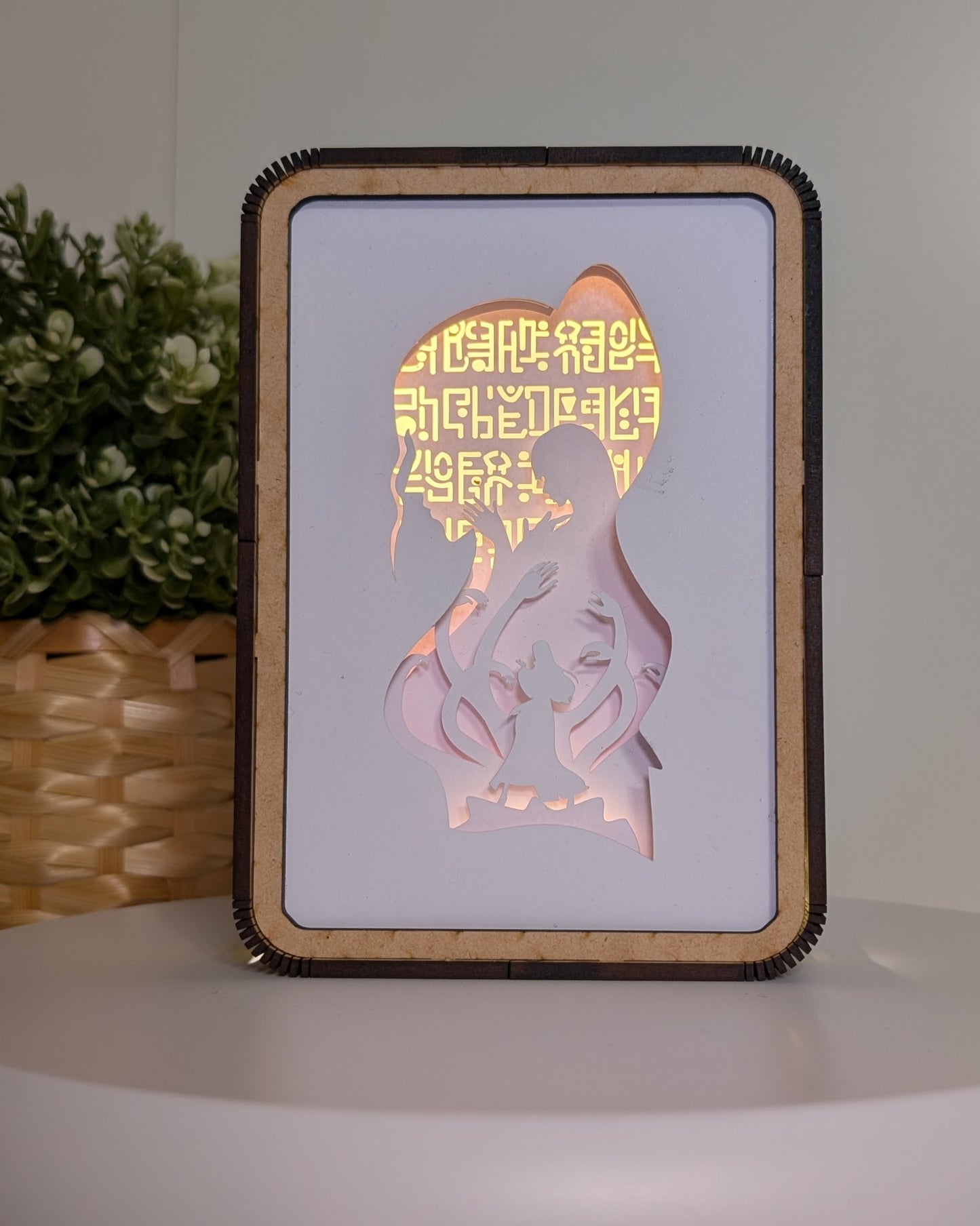 Robin’s Archaeologist’s Knowledge | LED Backlit Art - Handcrafted One Piece Shadow Box