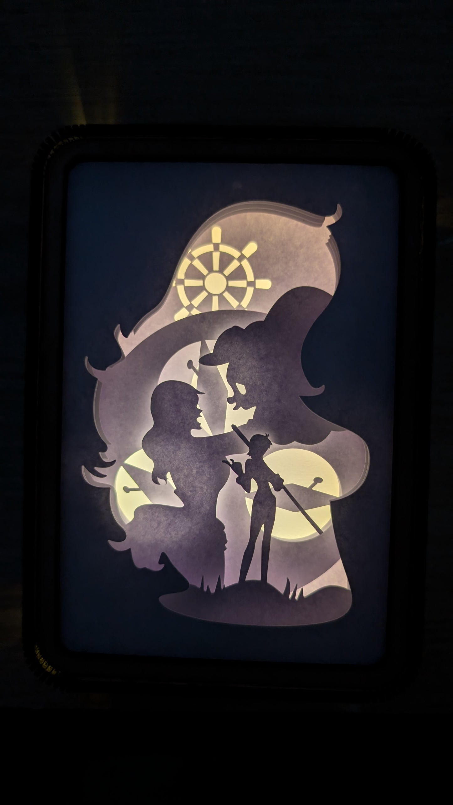 Nami’s Treasure Map | LED Backlit Art - Handcrafted One Piece Shadow Box