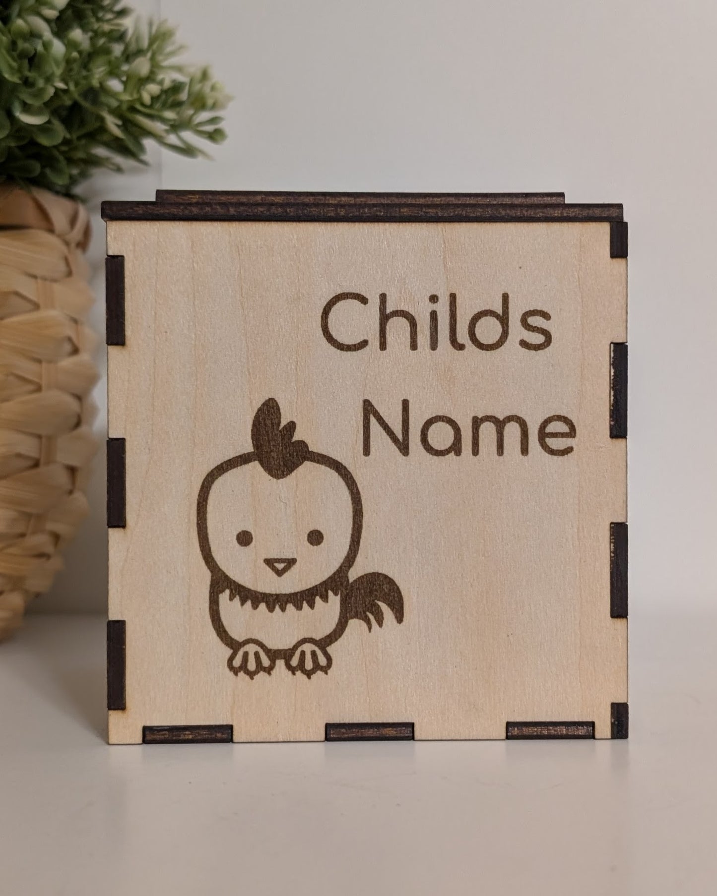 Custom Keepsake Block | Engraved Baby Memory Box