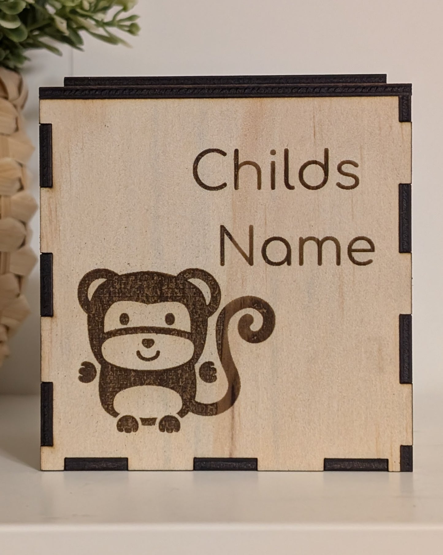 Custom Keepsake Block | Engraved Baby Memory Box