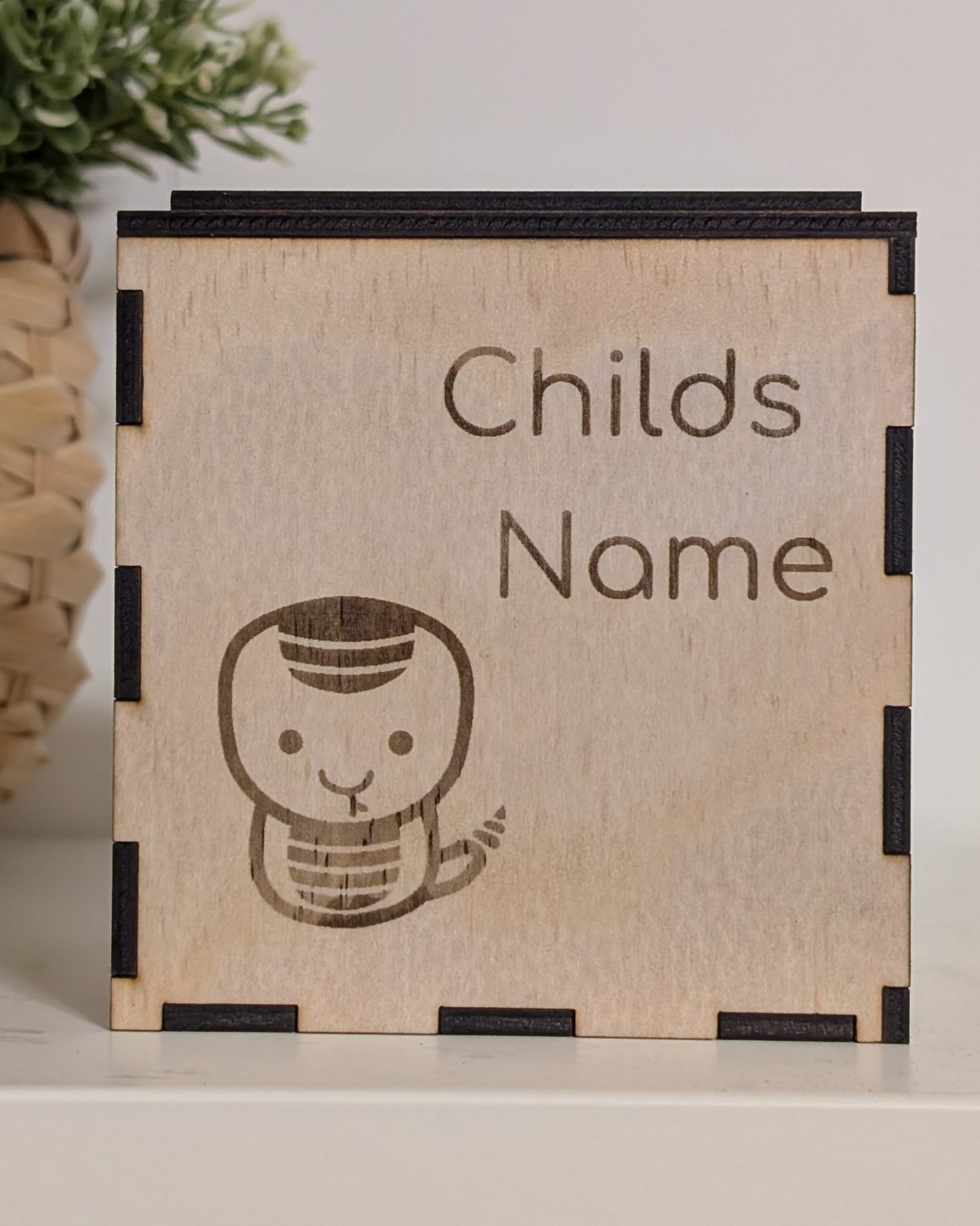 Custom Keepsake Block | Engraved Baby Memory Box