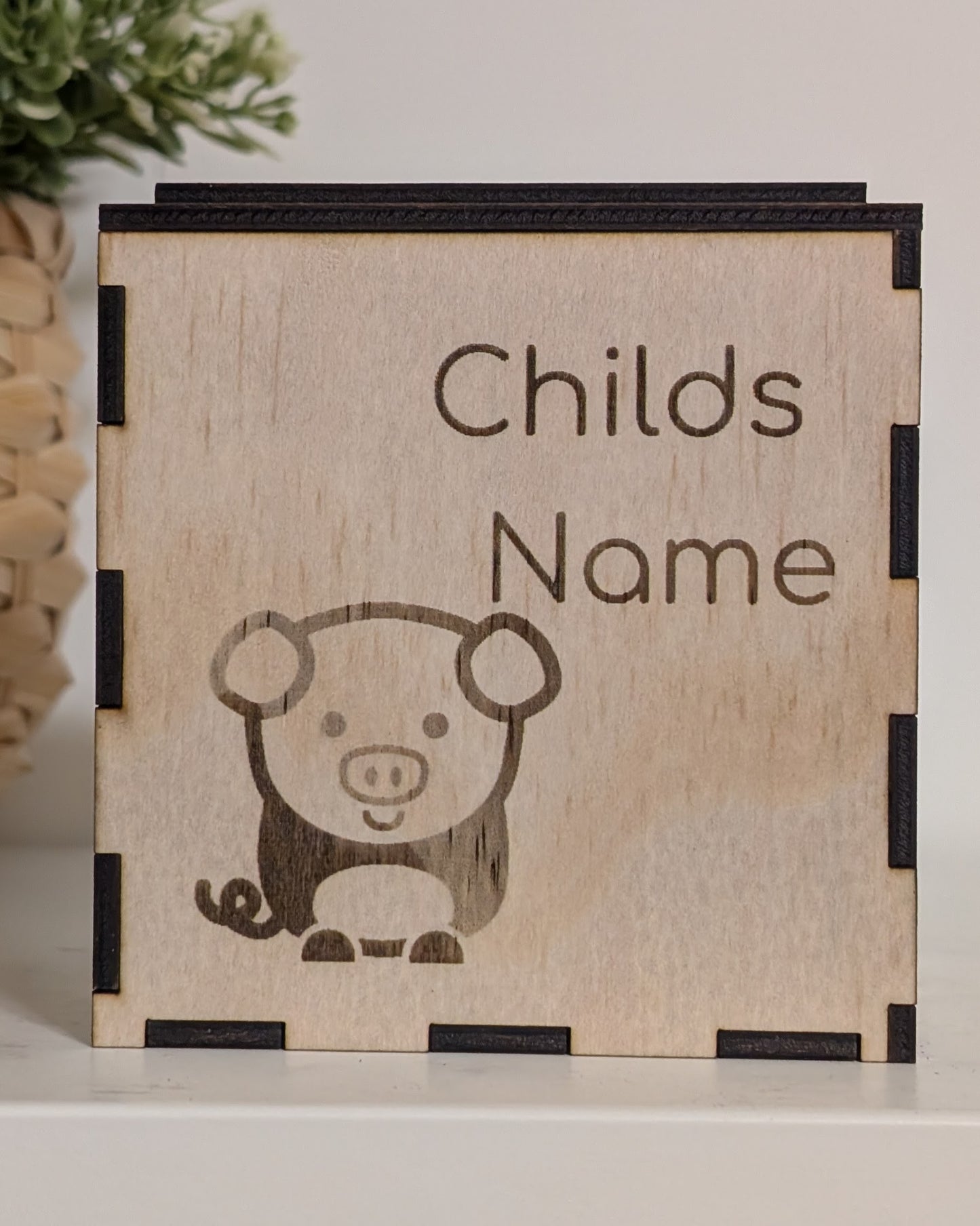 Custom Keepsake Block | Engraved Baby Memory Box