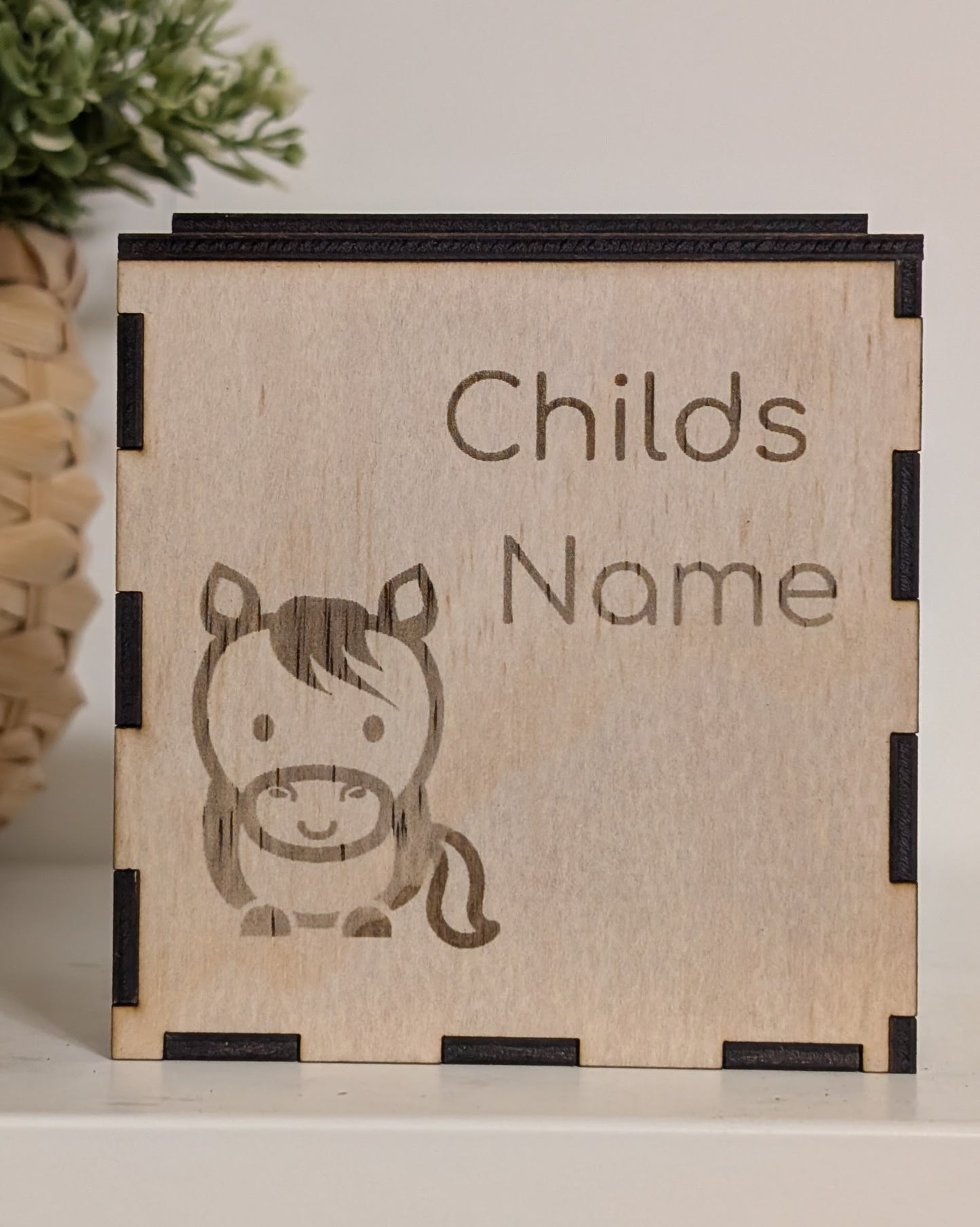 Custom Keepsake Block | Engraved Baby Memory Box