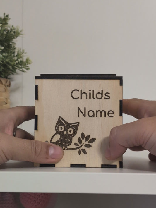 Custom Keepsake Block | Engraved Baby Memory Box